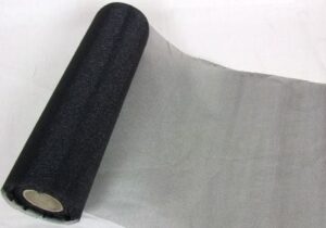 Organza Snow Sheer/Roll Black 29cm x 25mts-0