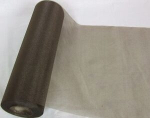 Organza Snow Sheer 29cm x 25mtr Chocolate Brown-0