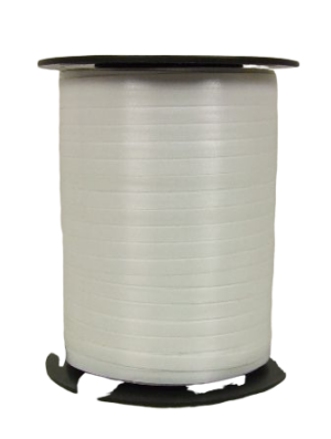 5mm x 500mtr Curling Ribbon Snow White-0