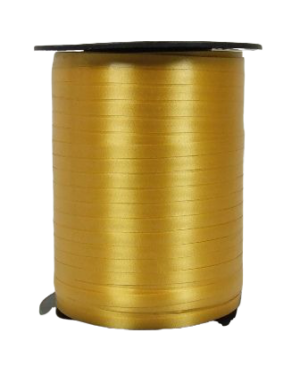 5mm x 500mtr Curling Ribbon Gold-0