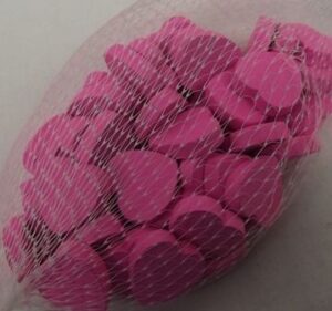 Wooden Hearts 2cm x 50pcs Pink-0