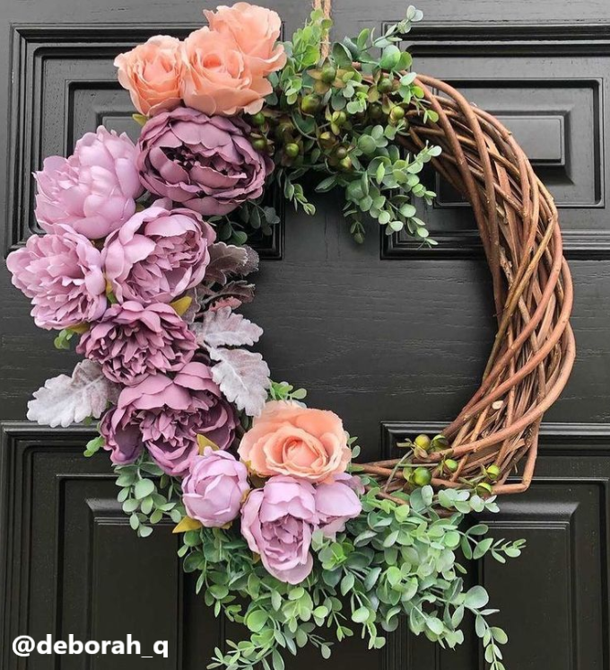 Foam Colourfast Cottage Rose x 6 Apricot-21814