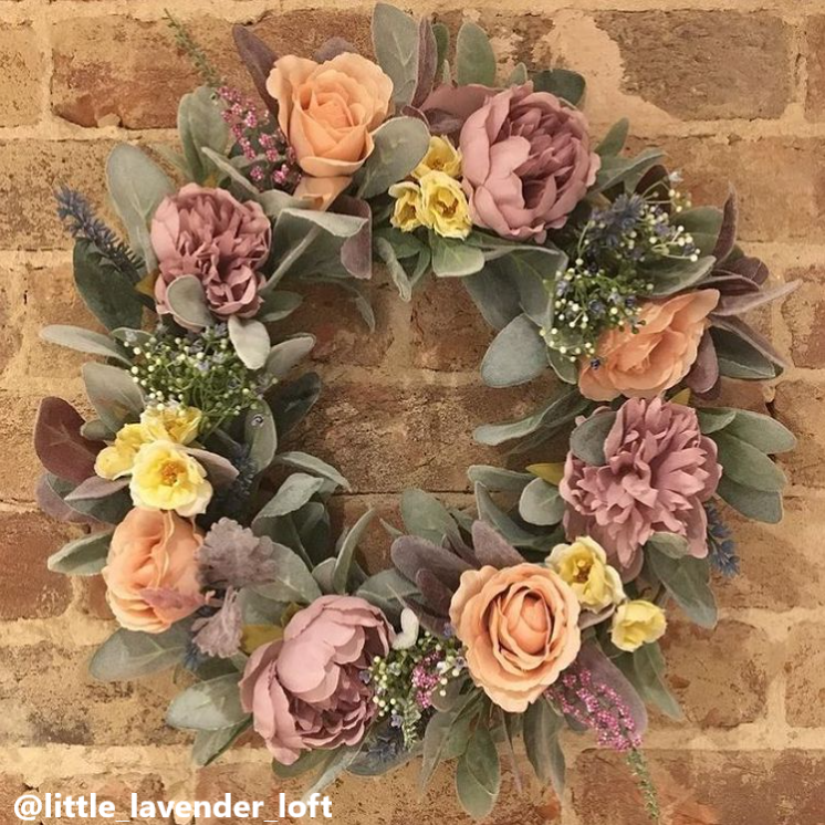 Foam Colourfast Cottage Rose x 6 Apricot-21810