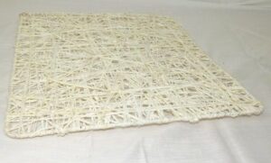 Plate Square Browny 40cm Bleached-0