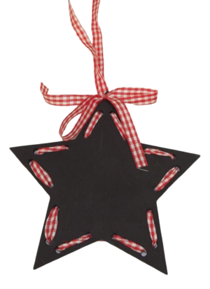 Star Chalkboard Hanger 12cm-0