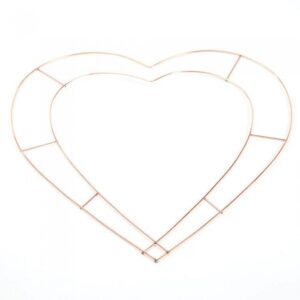 18" Wire Open Heart x 20pcs-0
