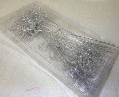 Wire Spring Butterfly Silver o/wr-13025