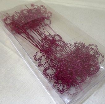 Wire Spring Flower Fuchsia o/wr-13032