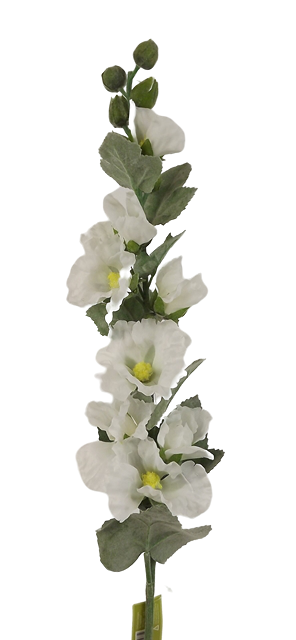 83cm Holly Hock White-0