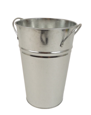 Small 20x13cm Galvanised Vase-0