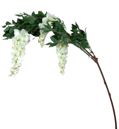 122cm 3 Head Wisteria Cream-0