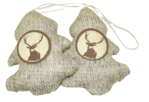 pb. 2 fabric trees beige 10 cm-0