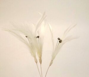 Flutters - White (15cm Long 3 pcs per pk)-0