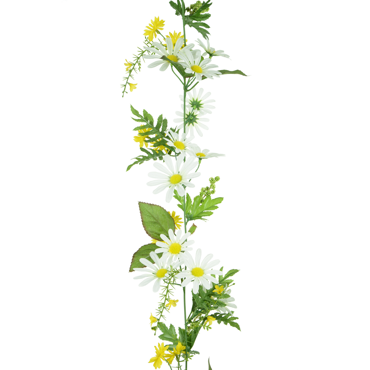 Daisy/Aster Mix Garland 180cm White/Green-0