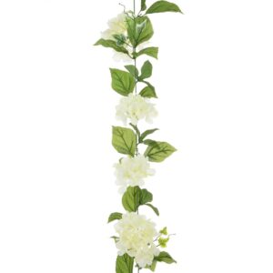 Hydrangea Garland 180cm Cream-0