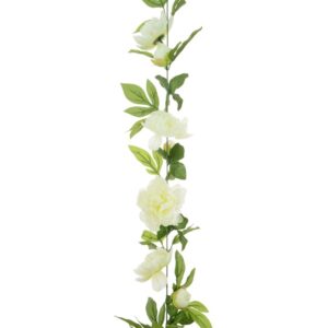 Peony Garland 180cm Cream-0
