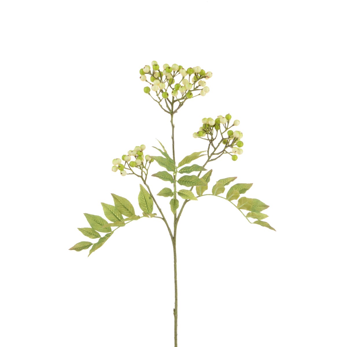 Garden Berry Stem 63cm Cream/Green-0