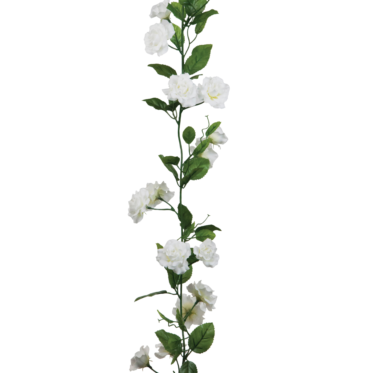 Rose Garland 180cm White-0