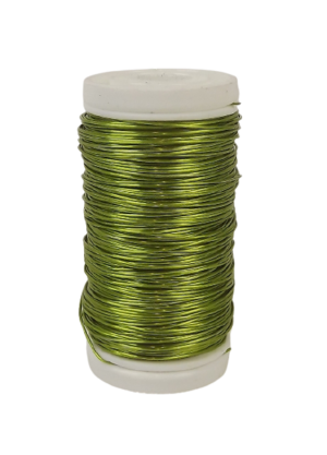 Metallic Wire Lime Green (0.5mm x 100g)-0