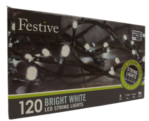 120Lv White Led Lights W/ 8 Multifunction - Timer-0