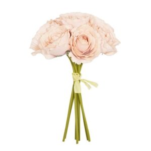 26cm Bisque Open Rose x 7 Hand Tied-0