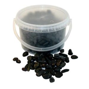 4kg Bucket 5-8mm Stones Black-0
