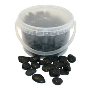 4kg Bucket 20-40mm Stones Black-0