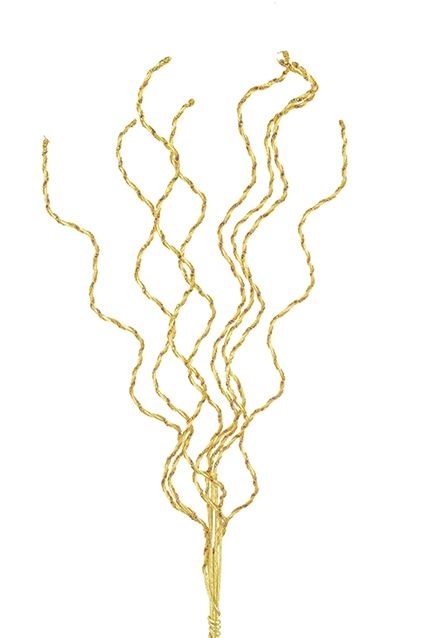Jewelled Curly Stem Bundle 90cm Gold-0