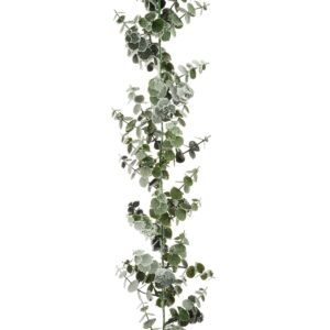 Snow Spiral Eucalyptus Garland 180cm-0