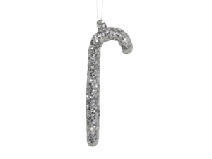 Pb. 4 Glitter Canes Silver 13 Cm-0