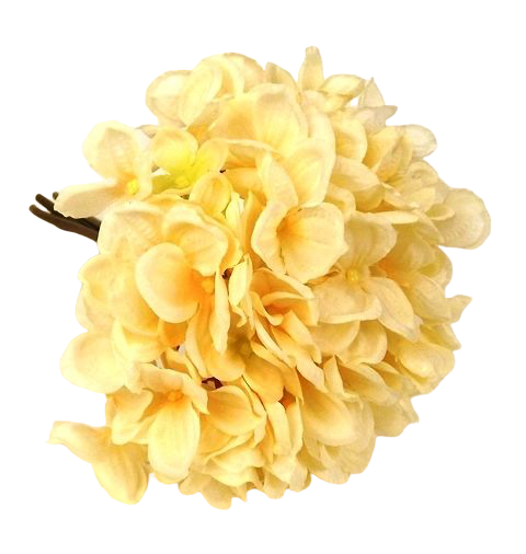 28cm Hydrangea Posy Light Peach