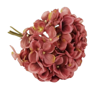 28cm Hydrangea Posy Puce