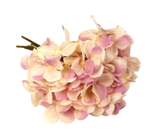 28cm Hydrangea Posy Lilac