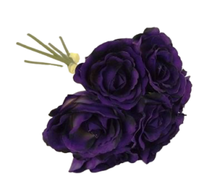 26cm Purple Open Hand Tied Bouquet-0