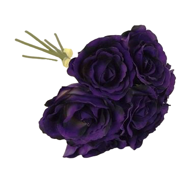 26cm Purple Open Hand Tied Bouquet-0