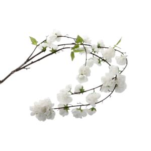 Large Cherry Blossom Spray White 95cm-0