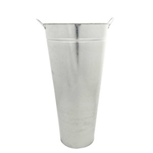 55 x 27cm Galvanised Vase W/Ears-0