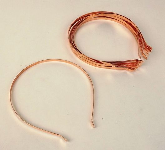 Metal Headbands x 12pcs - Rose Gold-0