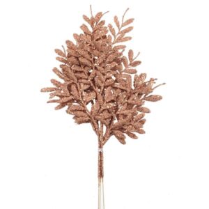 40cm Berberis Spray Glittered Copper-0