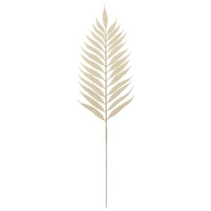 54cm Glittered Lady Fern White-0