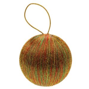 8cm Spun Metallic Bauble Assorted-0