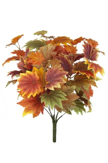 Maple Leaf Bush W/58 Leaves 42cm-0