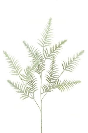 Snowy Fern Spray 70cm White/Green-0