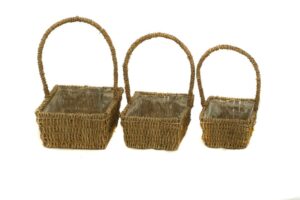 Seagrass Set Of 3 Baskets Rectangle