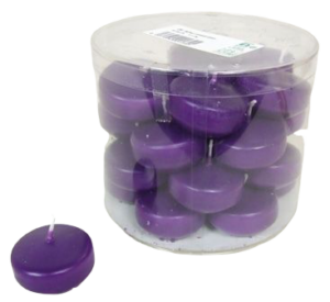 Floating Candle Small x 28 Dk Lilac-0