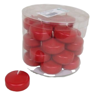 Floating Candle Small x 28 Rubin Red-0