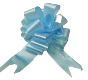 50mm Light Blue Pull Bows x 20pcs-0