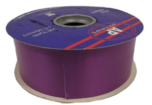 2 x 100yds Pale Plum Poly Ribbon-0