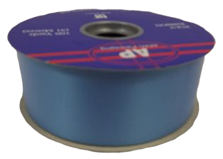 2 x 100yds Polypro Ribbon Azure Blue-0