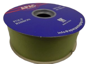 2" x 100yds Polypro Ribbon Moss Green-0
